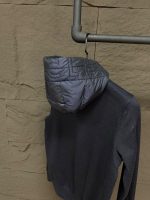 Moncler Panelled Zip-Up Hooded Jacket Blue - Afbeelding 4