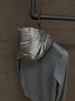 Moncler Panelled Zip-Up Hooded Jacket Grey - Afbeelding 3