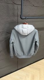 Parajumpers Gewatteerde Tussenjas Grijs Capuchon - Afbeelding 4