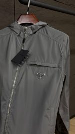 Prada Re-Nylon Grey Jacket - Afbeelding 2