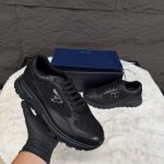 Prada Prax Black on Black Sneakers
