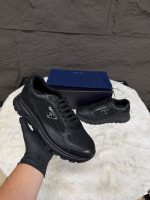 Prada Prax Black on Black Sneakers