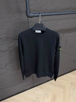 Stone Island Sweater Black, Double Logo
