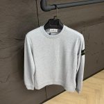 Stone Island Sweater Light Grey, Double Logo
