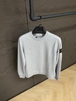 Stone Island Sweater Light Grey, Double Logo
