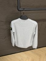 Stone Island Sweater Light Grey, Double Logo - Afbeelding 3