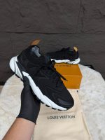 Louis Vuitton Tatic Knit Sneakers Black White