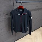 Moncler Stripped Cotton Vest Black