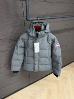 Canada Goose Wyndham Grey, Red Logo High Quality