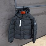 Canada Goose Wyndham Black, Black Logo High Quality