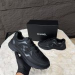 Chanel Low Top CC Runner Black On Black