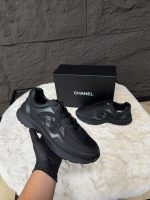 Chanel Low Top CC Runner Black On Black